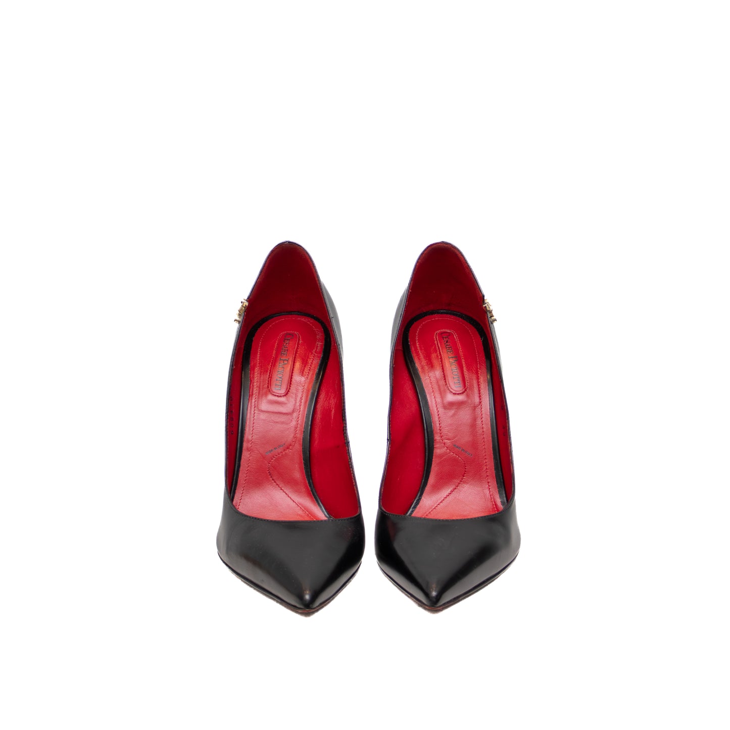 Cesare Paciotti Women’s Black Leather Stiletto Pumps - Size EU 39 / UK 6 / US 9