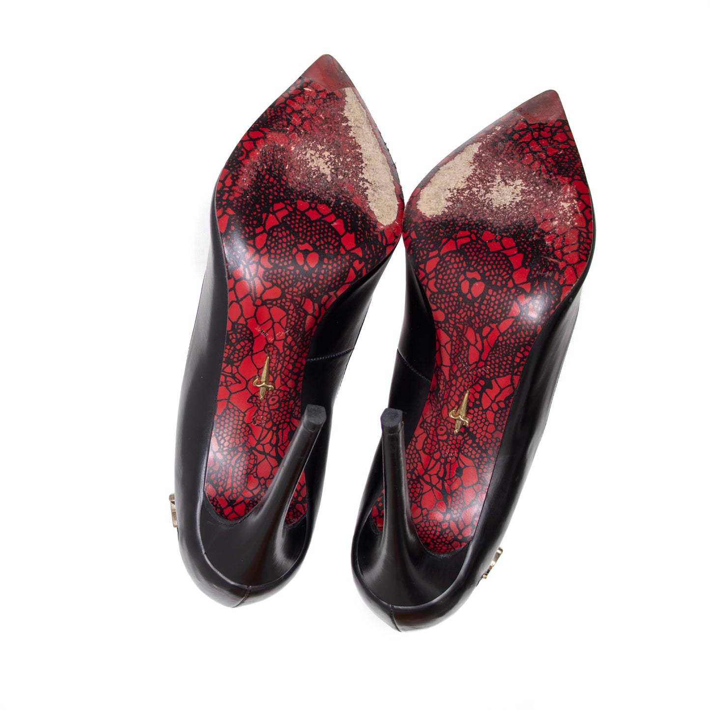 Cesare Paciotti Women’s Black Leather Stiletto Pumps - Size EU 39 / UK 6 / US 9