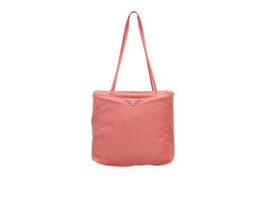 Rare Prada Tessuto Nylon Tote Bag in Bright Pink