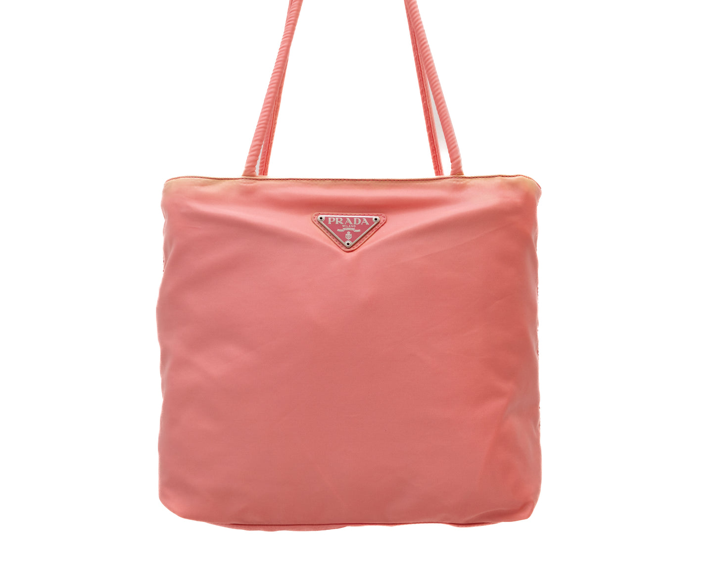 Rare Prada Tessuto Nylon Tote Bag in Bright Pink