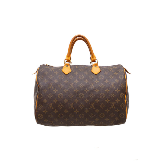 Louis Vuitton Speedy 35 Monogram Handbag – M41524 – Made in USA – Vintage 1993