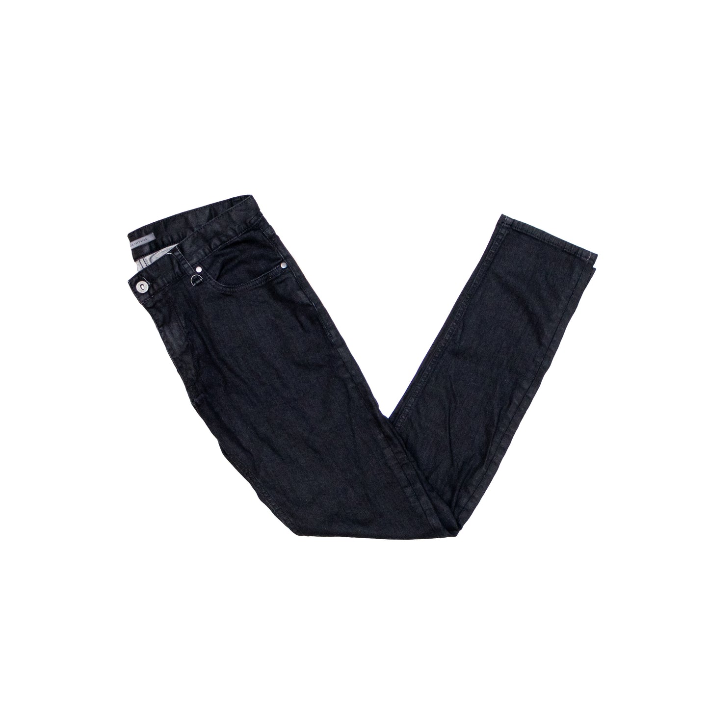 John Varvatos Woodward Jeans 31R Black Skull Rivet Button Fly Slim Fit