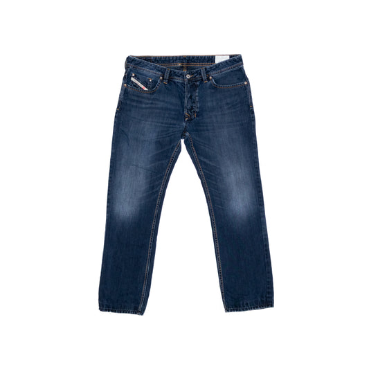 Diesel Larkee Men's Jeans Size 33 – Regular Straight Fit – Dark Blue