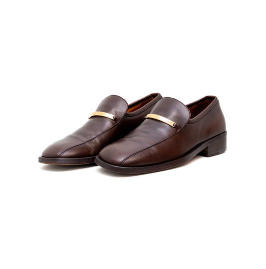 Vintage Gucci Brown Camel Leather Horsebit Loafers – Men’s Size 8 – Tom Ford Era