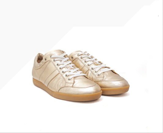 RARE VTG Dior B16 by Hedi Slimane collector Gold Sneaker Size US 19