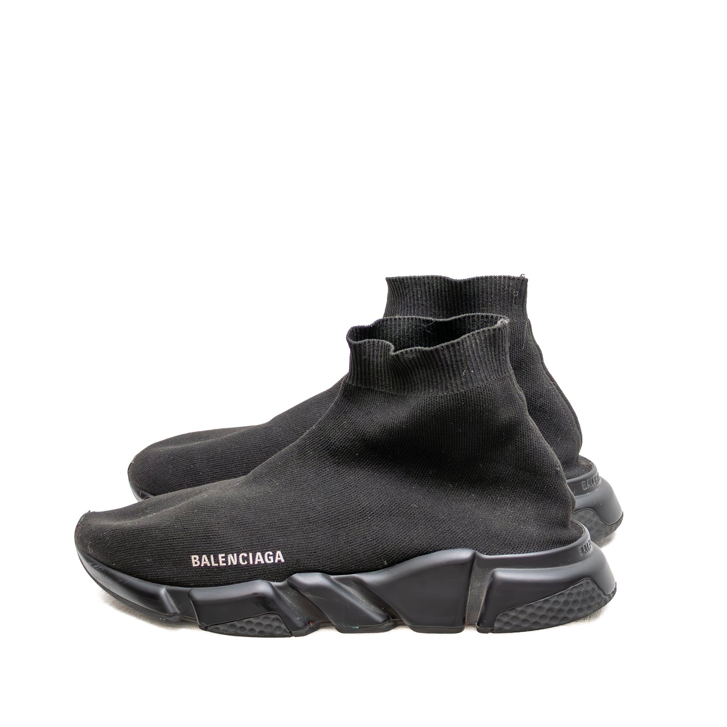 Balenciaga Speed Trainer 2.0 Black Knit Sock Sneakers – Estimated Size EU 44 / US 11