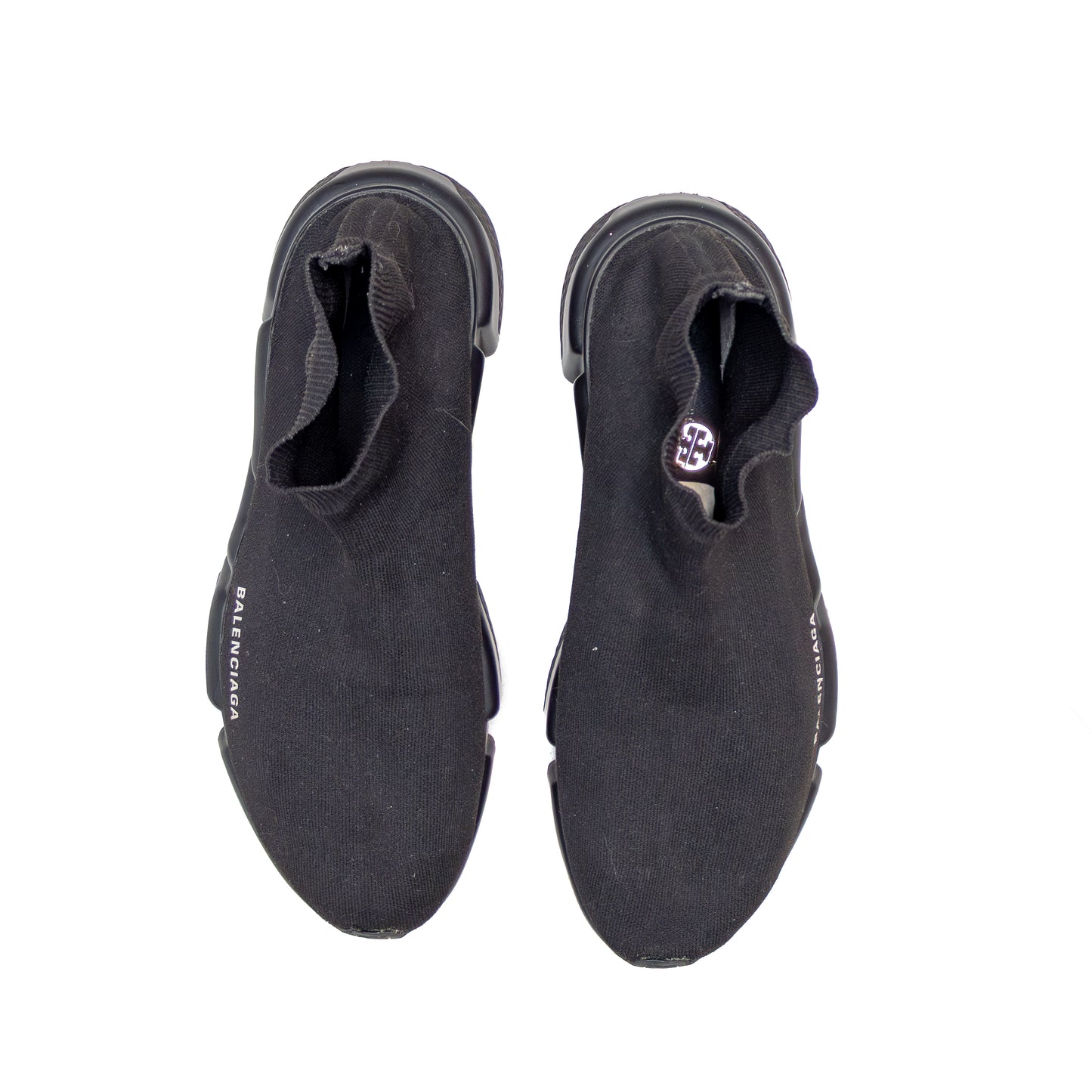 Balenciaga Speed Trainer 2.0 Black Knit Sock Sneakers – Estimated Size EU 44 / US 11