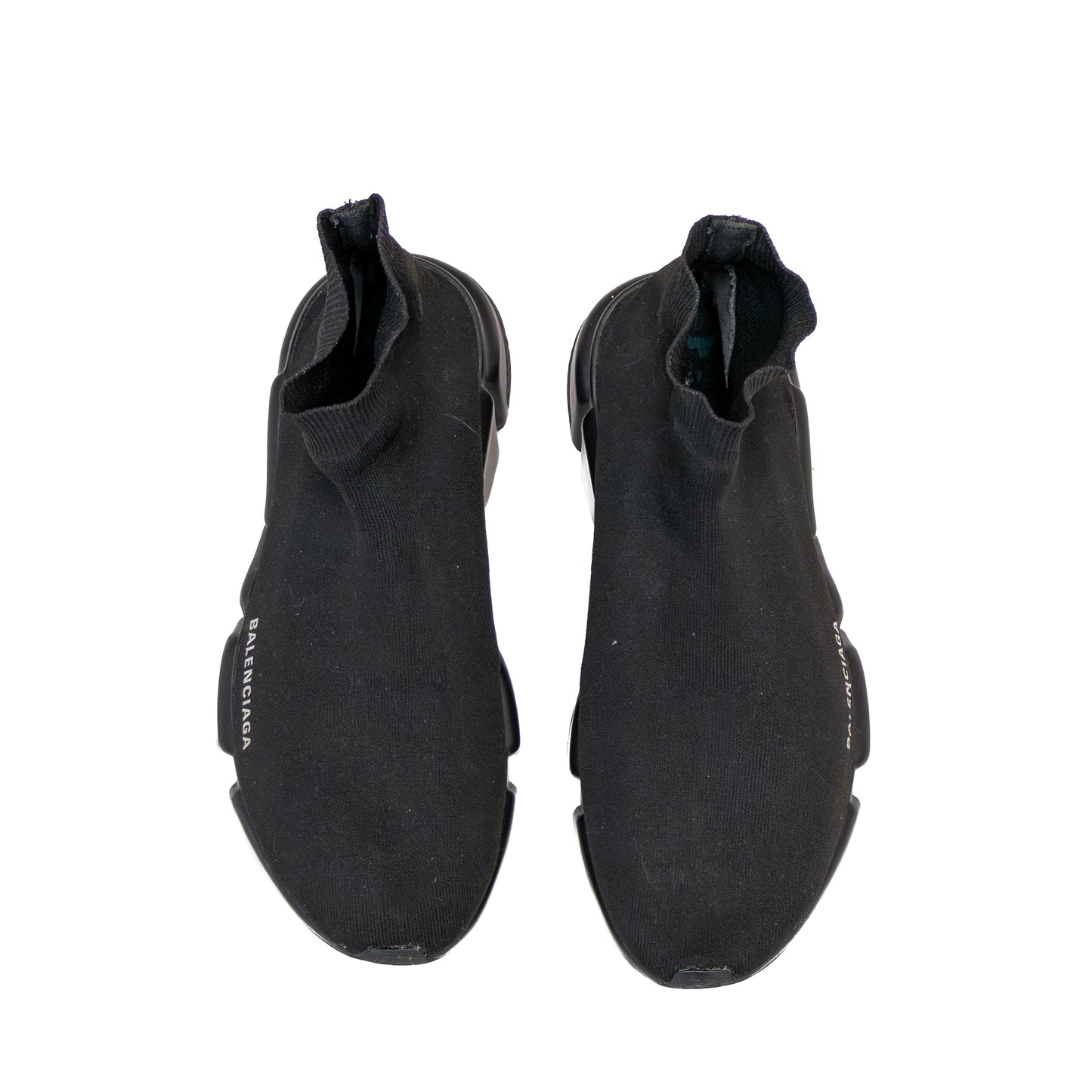 Balenciaga Speed Trainer 2.0 Black Knit Sock Sneakers – Estimated Size EU 44 / US 11