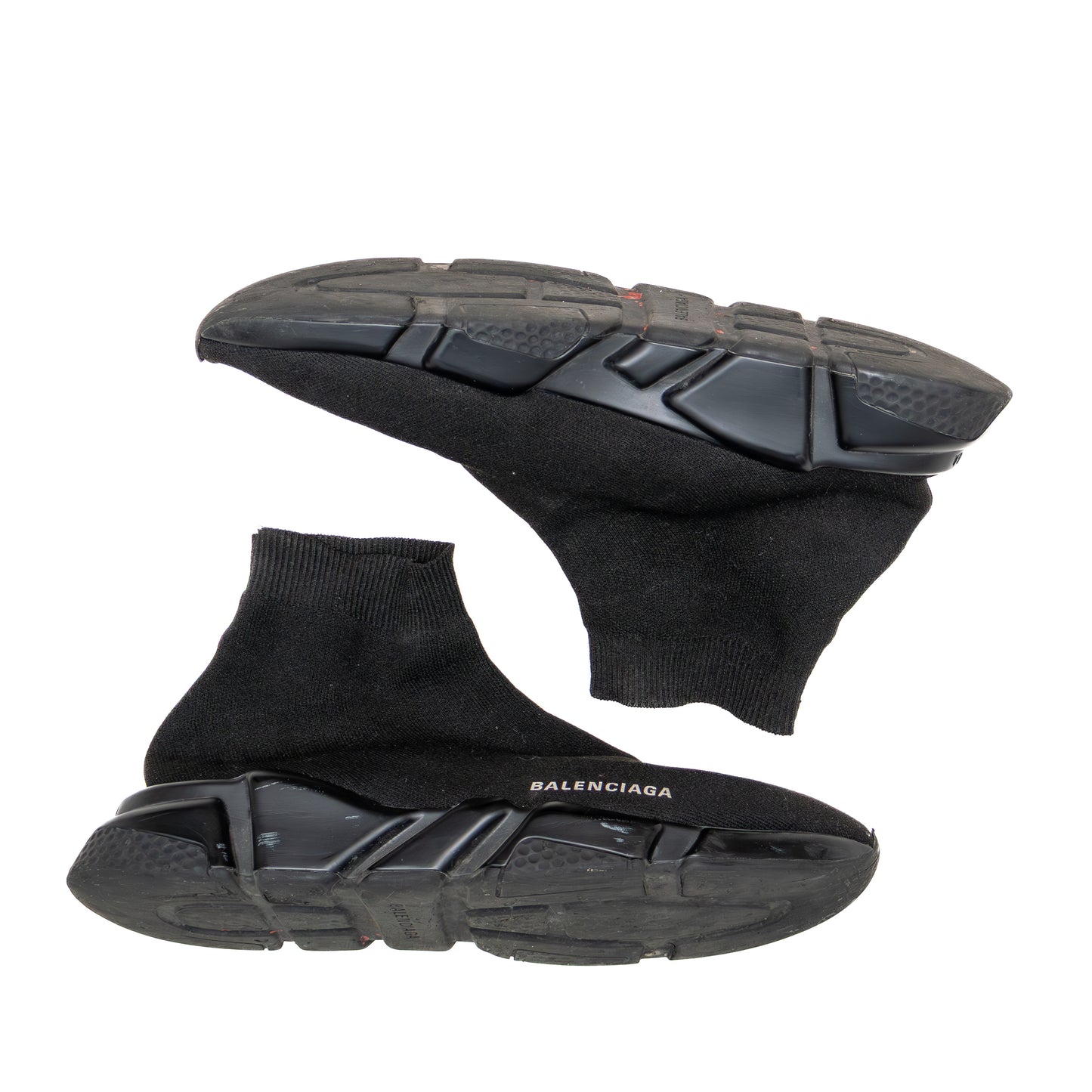 Balenciaga Speed Trainer 2.0 Black Knit Sock Sneakers – Estimated Size EU 44 / US 11