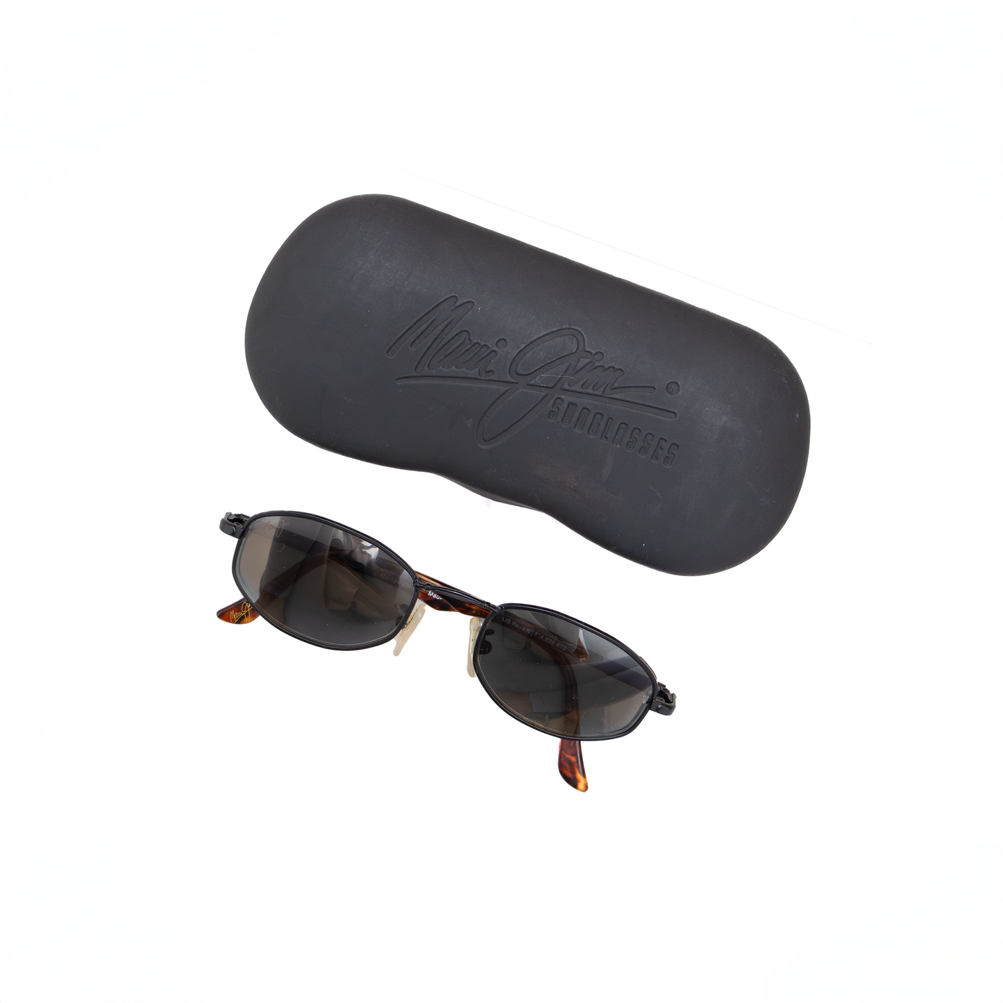 Maui Jim Polarized Sunglasses – Black Frame w/ Tortoise Arms &amp; Case