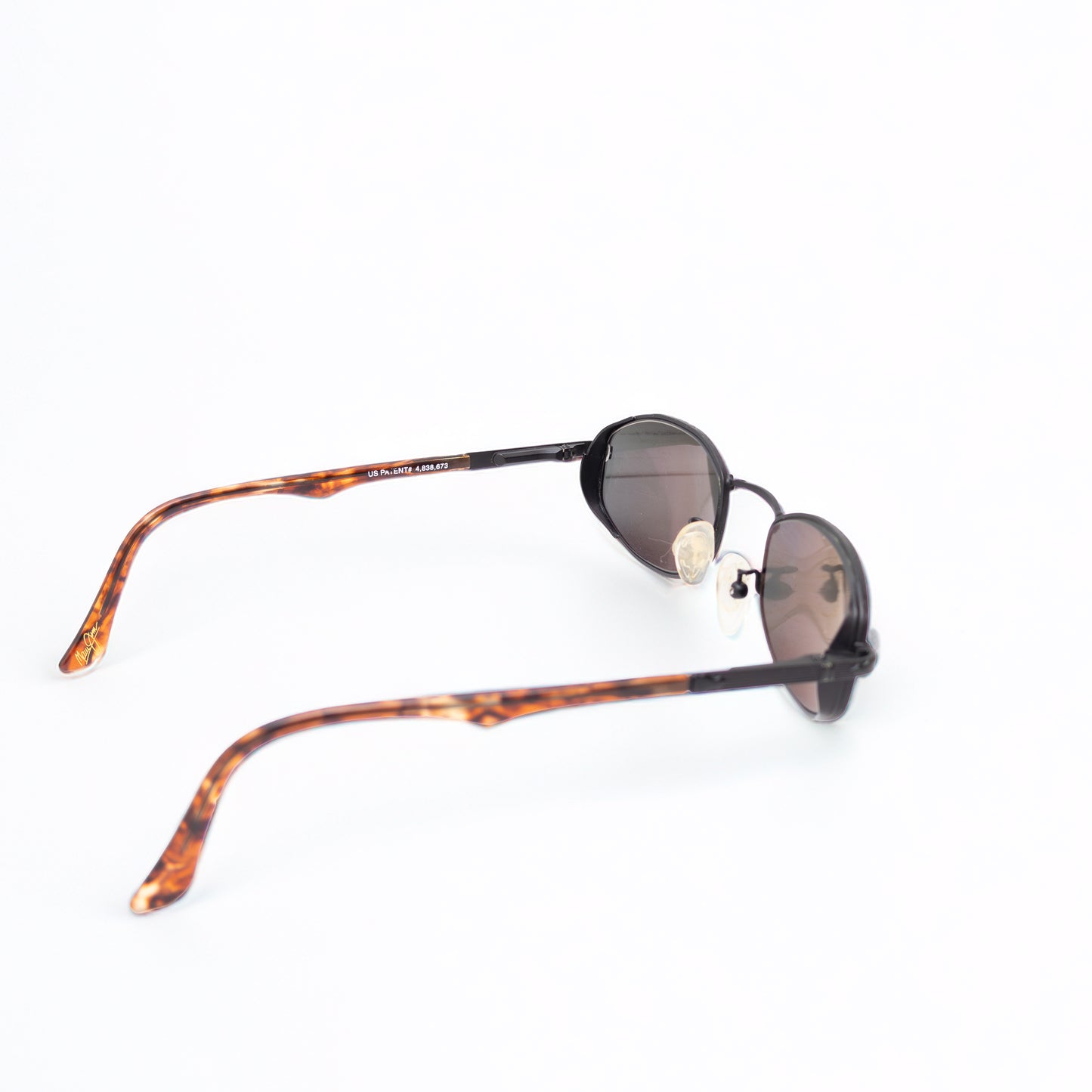 Maui Jim Polarized Sunglasses – Black Frame w/ Tortoise Arms &amp; Case