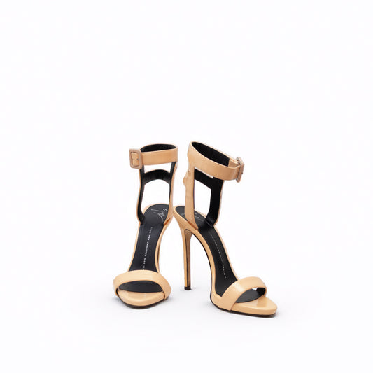 Giuseppe Zanotti Patent Leather Ankle Strap Cage Open Toe Heels Size US 6.5