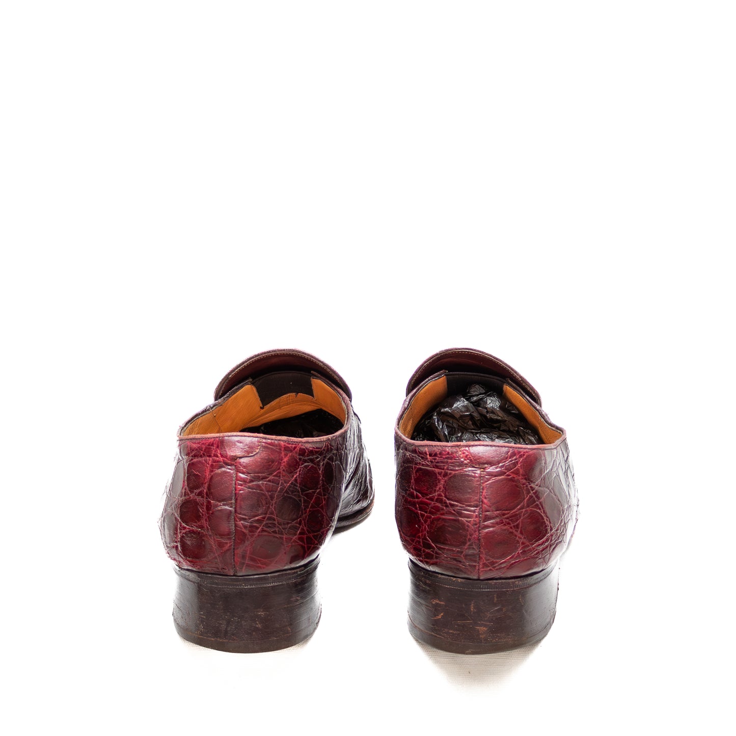 Johnston &amp; Murphy Genuine Alligator Loafers – Burgundy (US 10 / UK 9) – Classic Penny Style