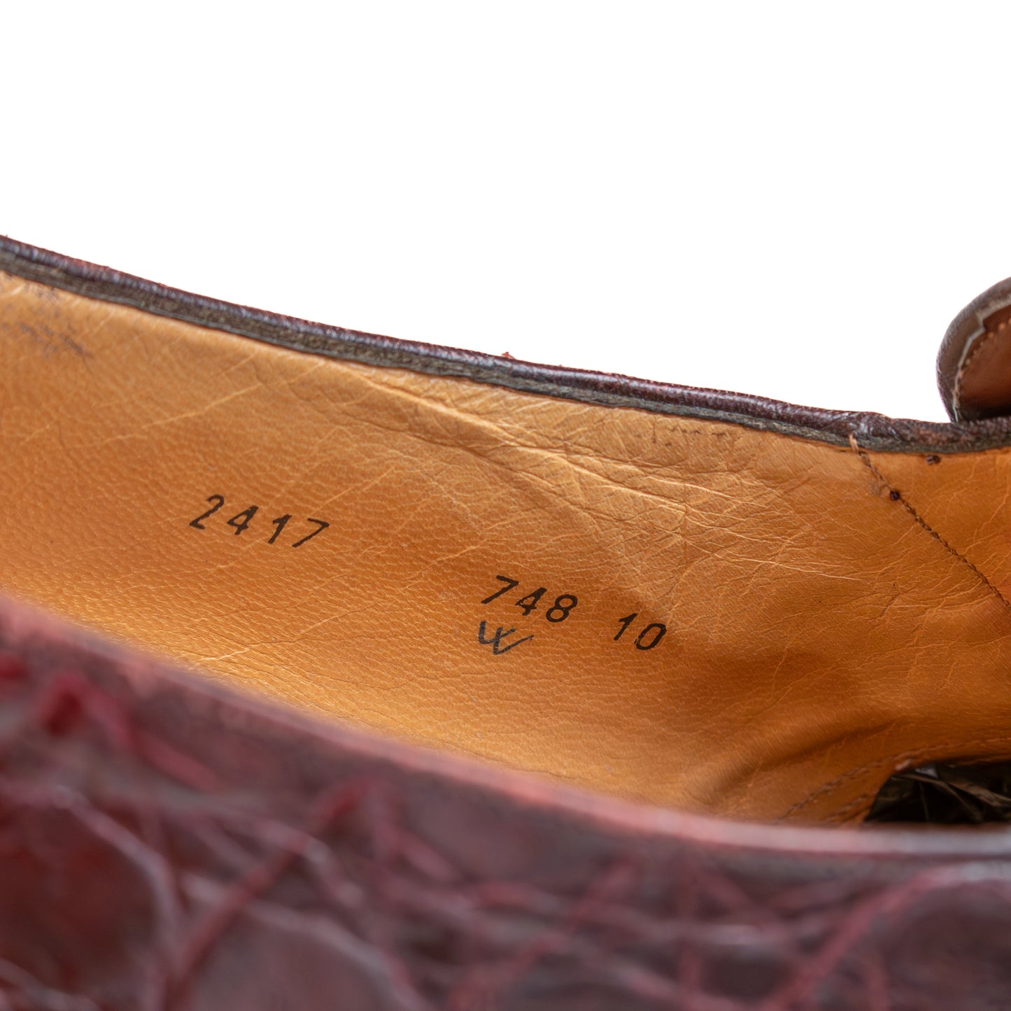 Johnston &amp; Murphy Genuine Alligator Loafers – Burgundy (US 10 / UK 9) – Classic Penny Style