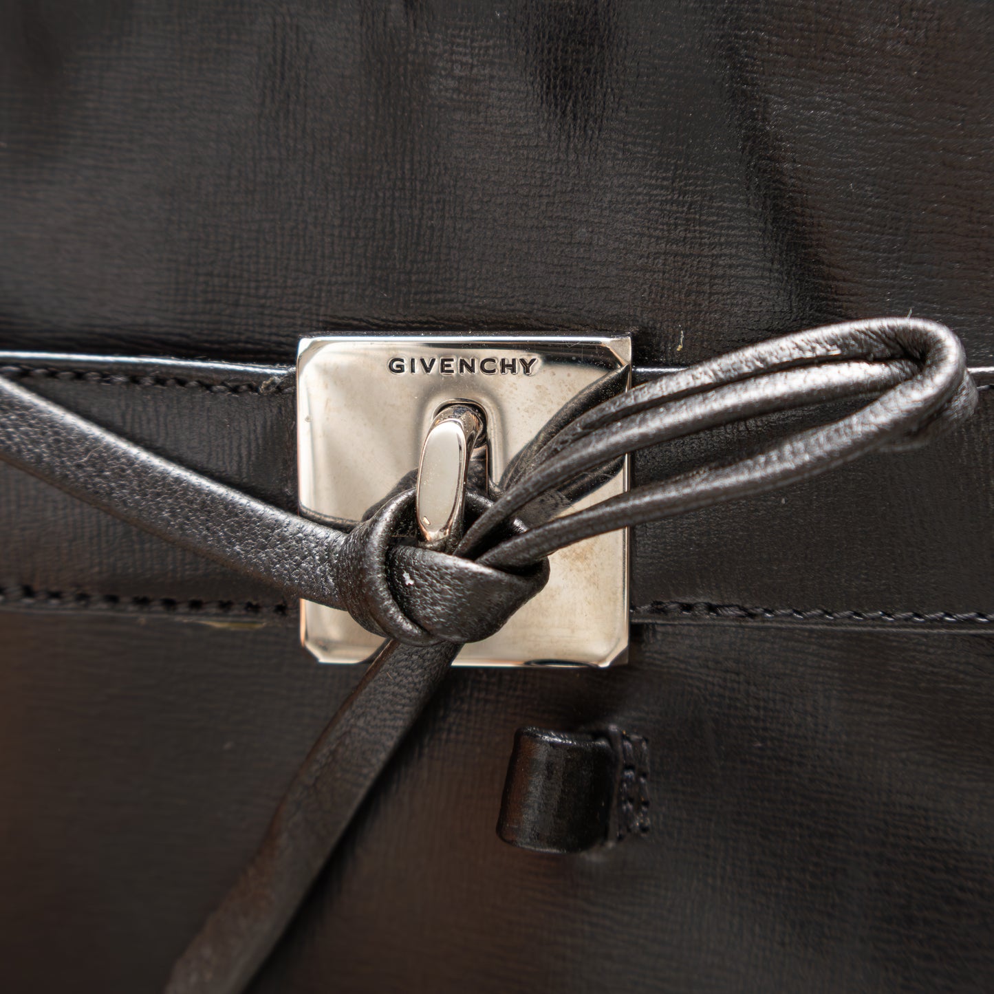 Givenchy Shark Lock Leather Wedge Boots – Black – Size 38 (Fits Like 37–37.5)