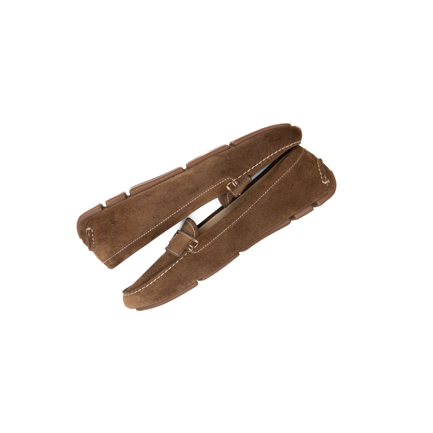 Prada Suede Driving Loafers – Brown – Size US 9 / EU 39 / UK 6.5 – Women’s