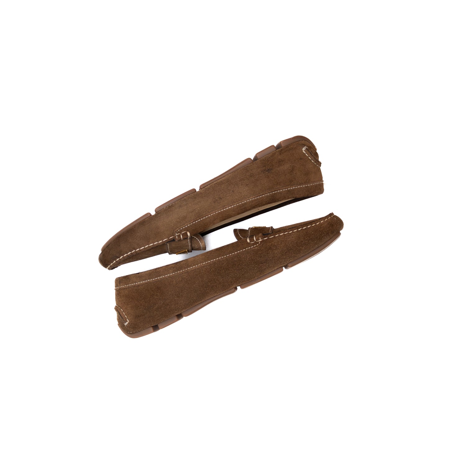 Prada Suede Driving Loafers – Brown – Size US 9 / EU 39 / UK 6.5 – Women’s