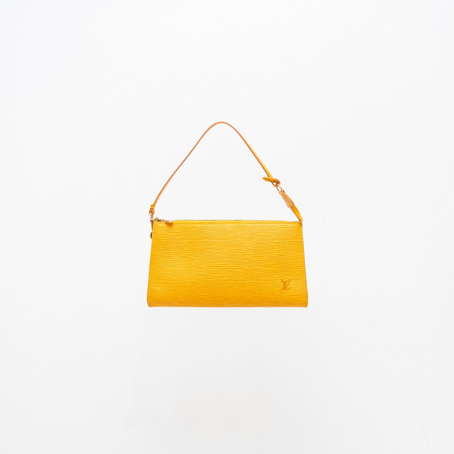 Louis Vuitton Yellow Epi Leather Pochette Accessoires Shoulder Bag – Made in France – AR0022