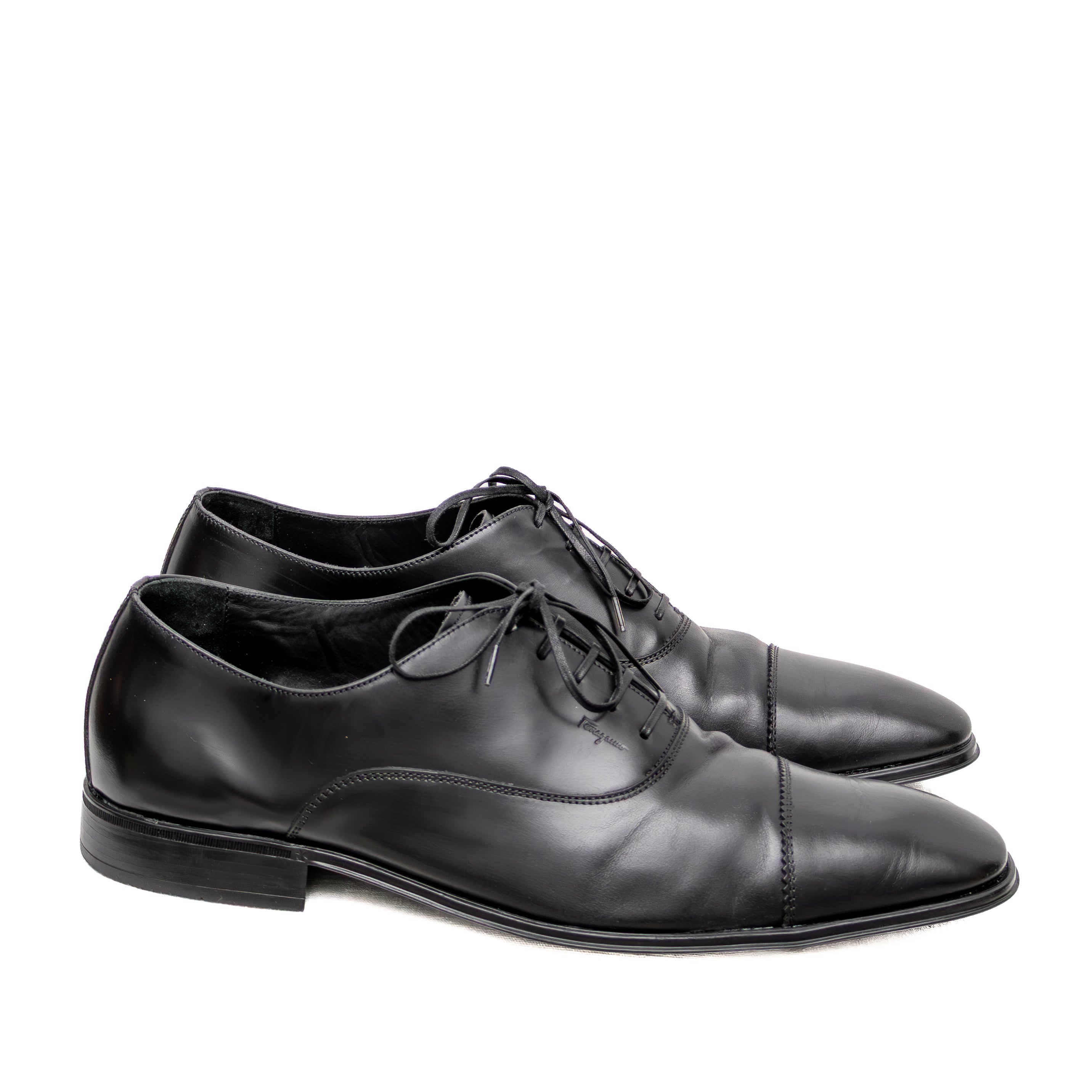 Salvatore Ferragamoキャップトゥメダリオン黒7 1/2EE Salvatore Ferragamoキャップトゥメダリオン黒7 1/2EE 楽天市場