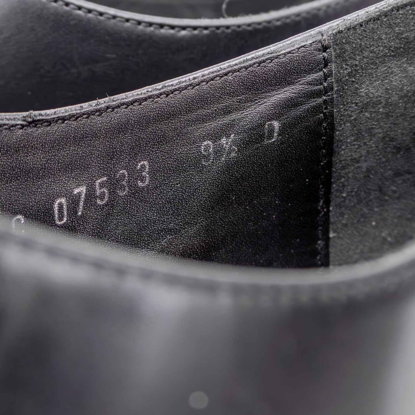 Salvatore Ferragamo Black Leather Cap-Toe Oxfords – Men’s Size 9.5D