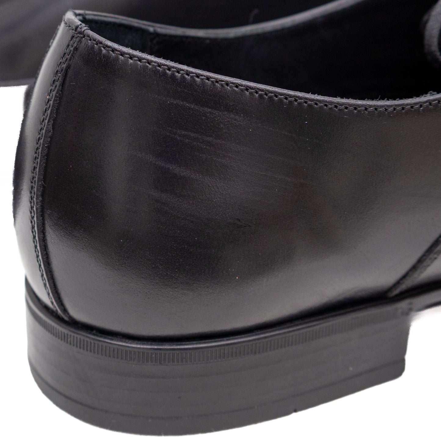 Salvatore Ferragamo Black Leather Cap-Toe Oxfords – Men’s Size 9.5D