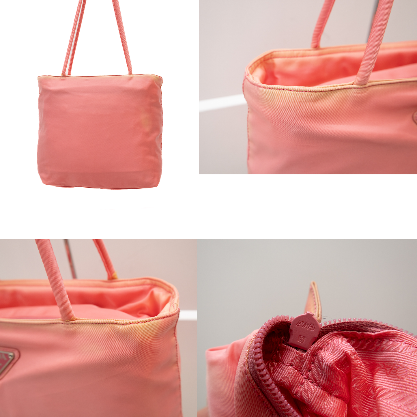 Rare Prada Tessuto Nylon Tote Bag in Bright Pink