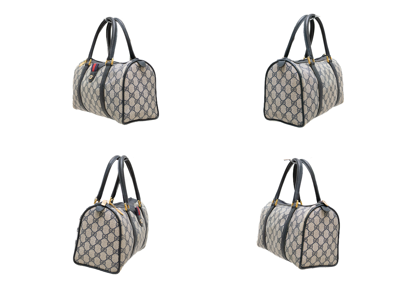 Authentic Vintage Gucci Ophidia Boston Web Sherry Line GG Satchel Shoulder Bag