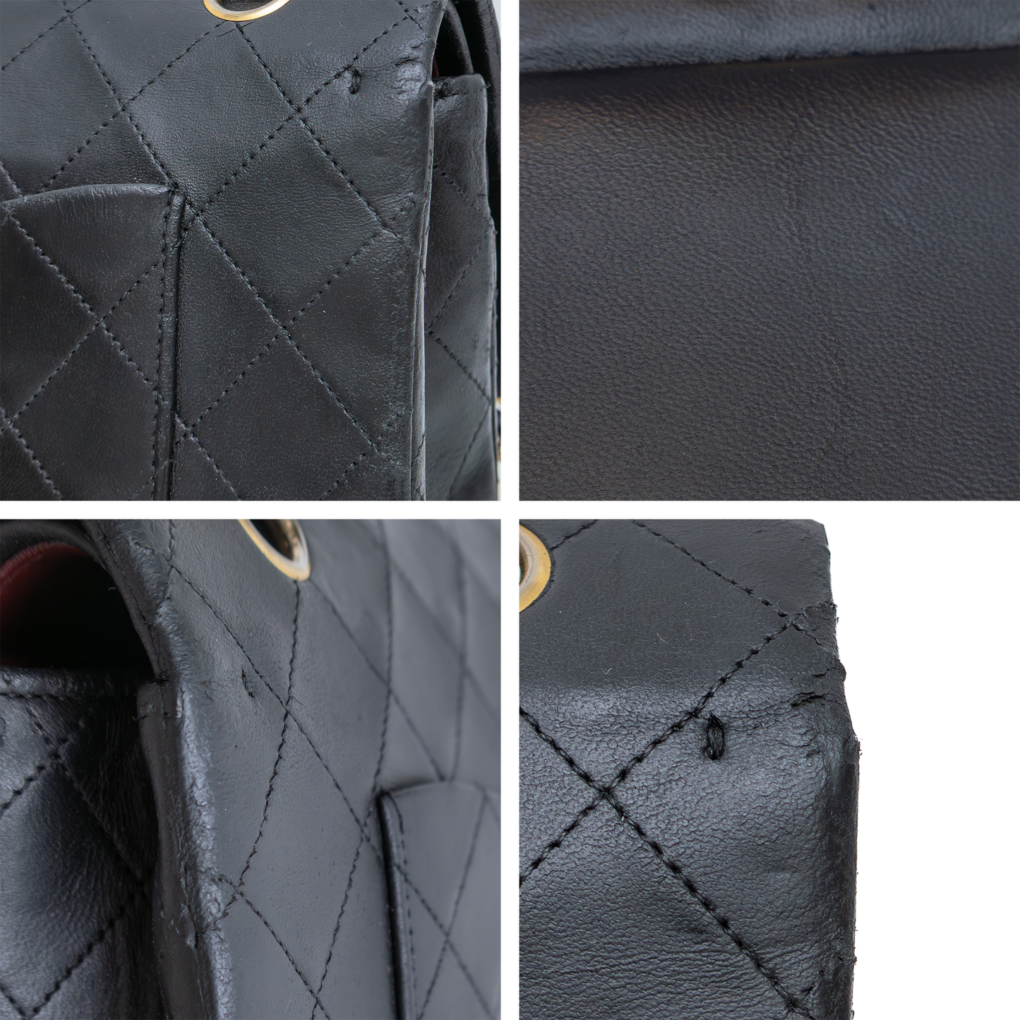 Vintage Chanel Classic Double Flap Bag – Black Lambskin – 24K Gold Plated Hardware – Circa 1986–1988