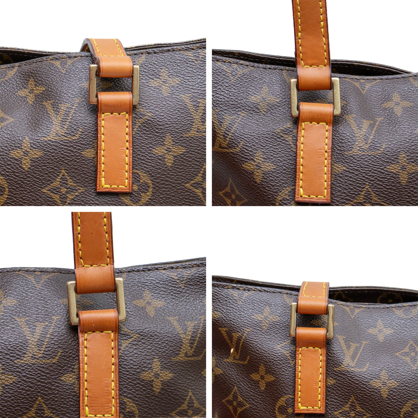 Louis Vuitton Cabas Piano Tote Bag Monogram Canvas Vintage Shoulder Bag