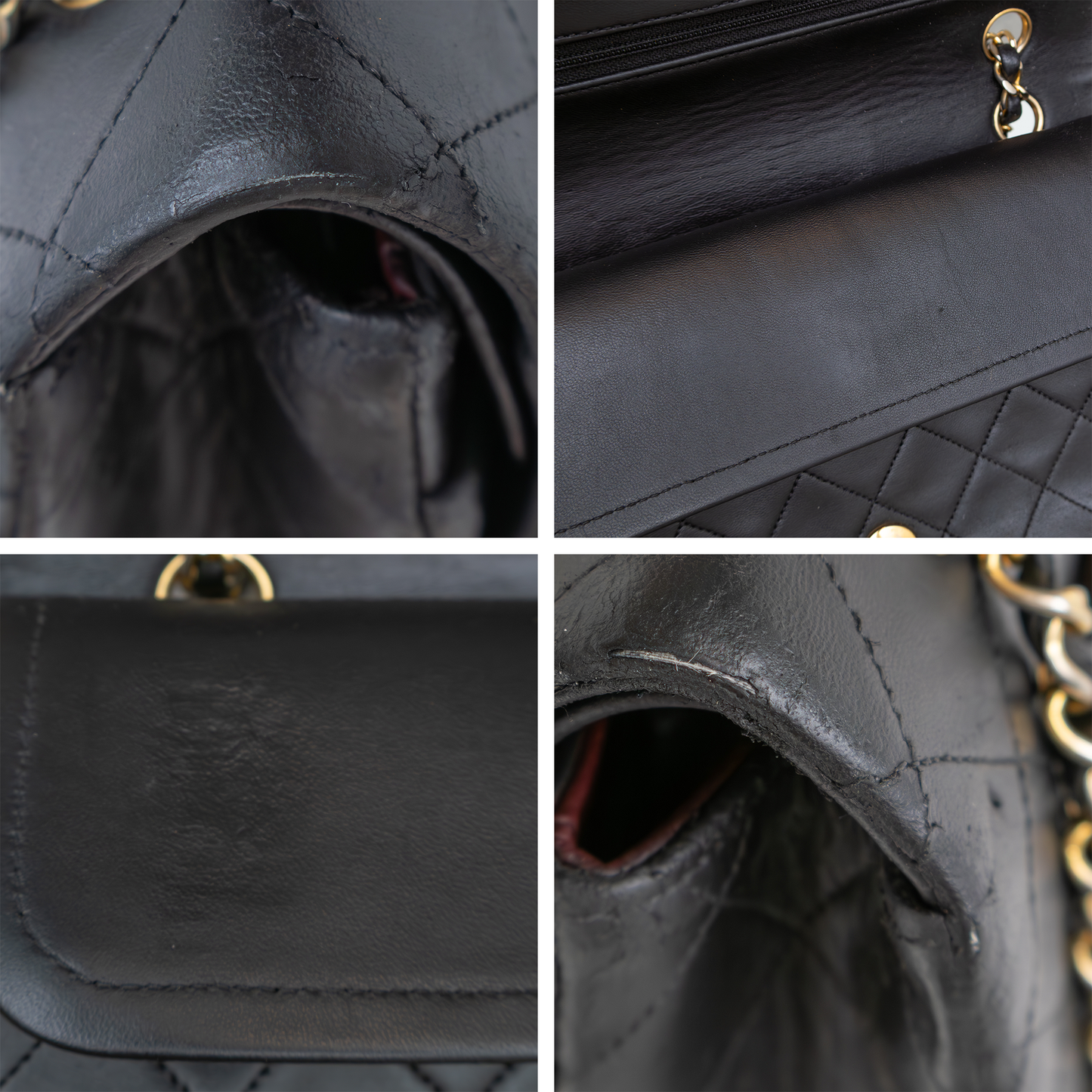 Vintage Chanel Classic Double Flap Bag – Black Lambskin – 24K Gold Plated Hardware – Circa 1986–1988