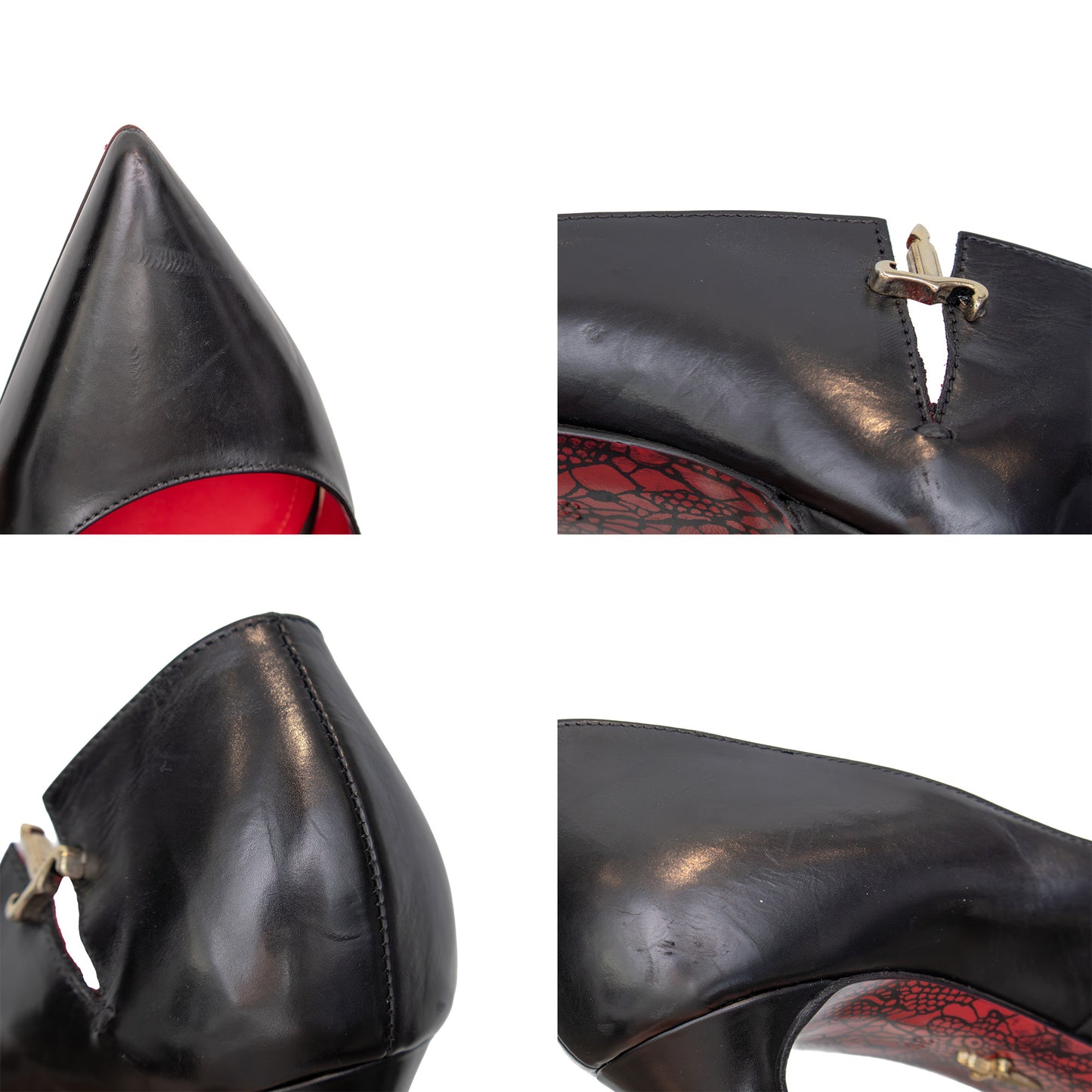 Cesare Paciotti Women’s Black Leather Stiletto Pumps - Size EU 39 / UK 6 / US 9