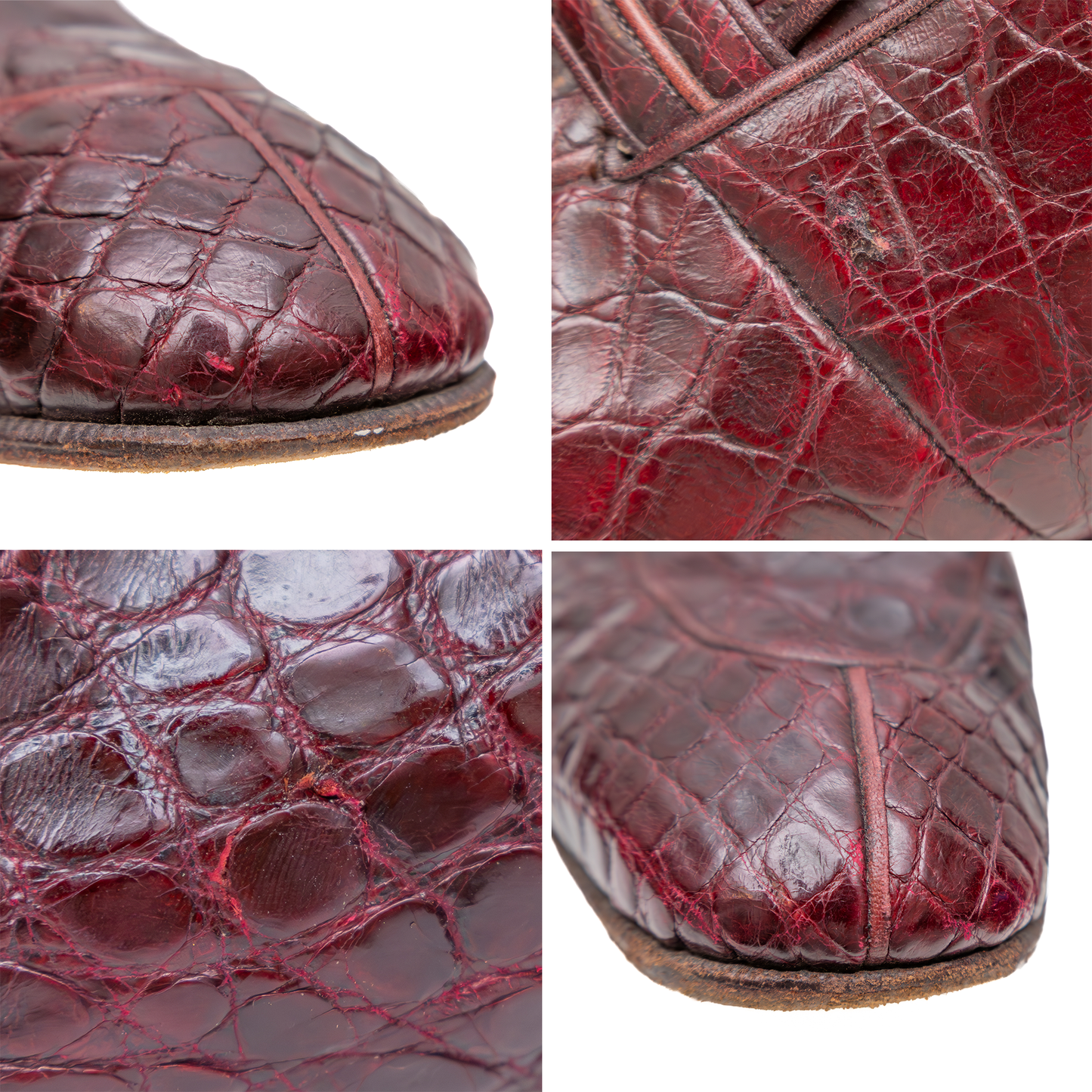 Johnston &amp; Murphy Genuine Alligator Loafers – Burgundy (US 10 / UK 9) – Classic Penny Style